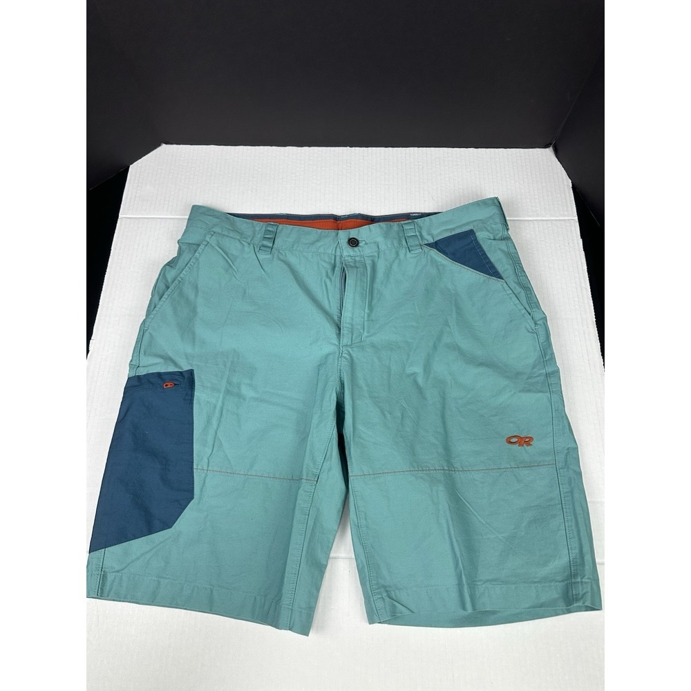 Outdoor Research Quarry Shorts Men's 36 Cargo Teal Hiking rock climping